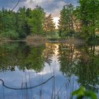 Weiher bei Sonnenuntergang