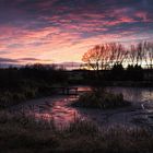 Weiher bei Sonnenuntergang