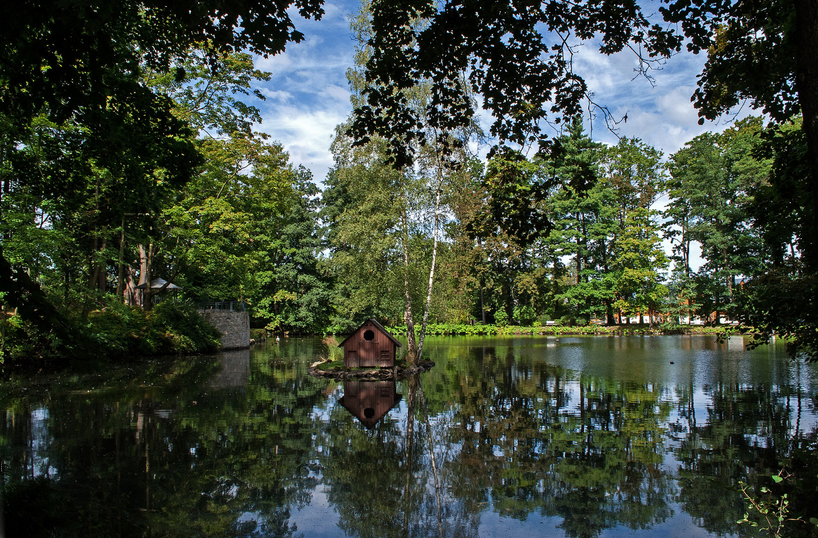 Weiher beim Schloss Schlettau