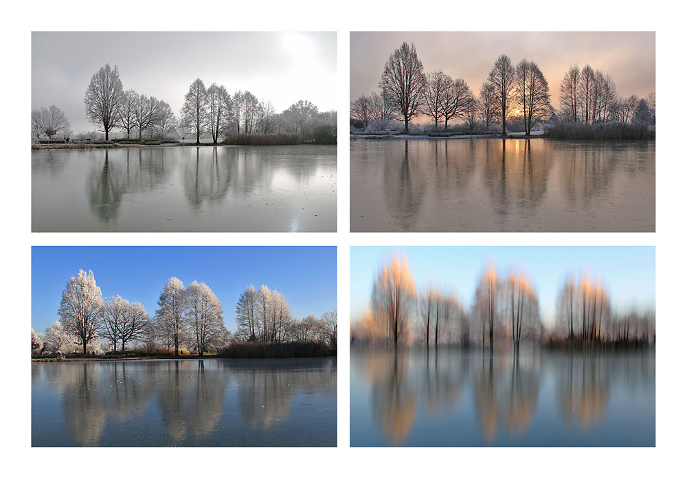 Weiher im Winter