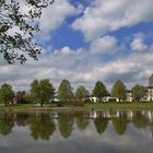 Weiher mit Spiegelungen