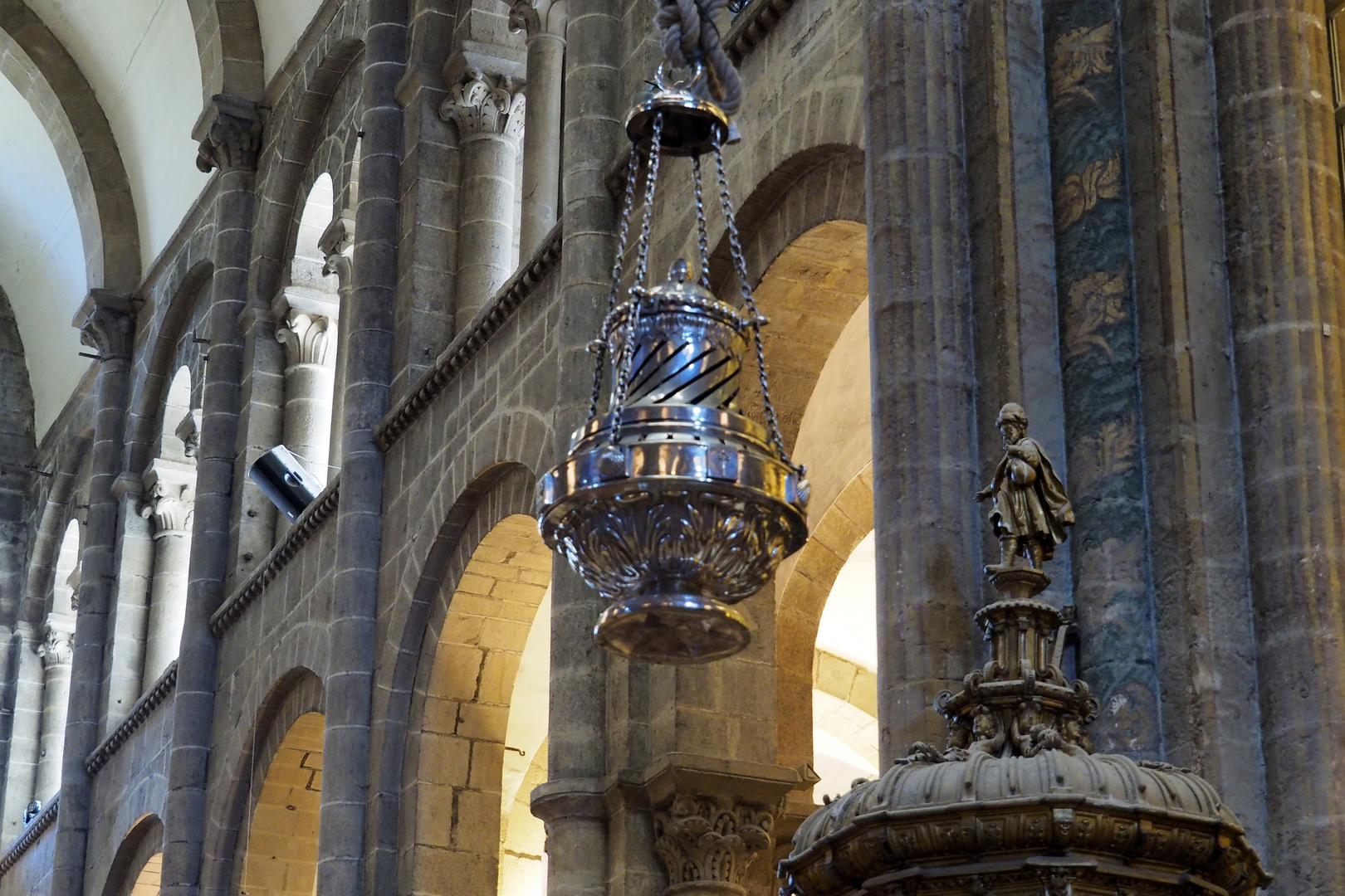 Weihkessel in Kathedrale Santiago de Compostela