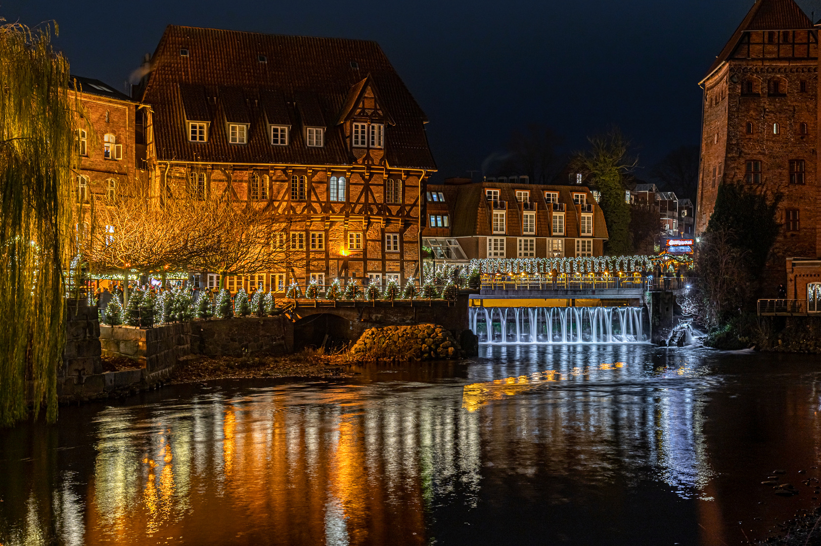 Weihnachliches Lüneburg - Brausebrücke