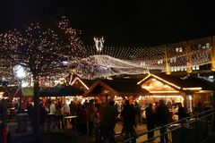 Weihnachsmarkt auf dem Kennedyplatz in Essen