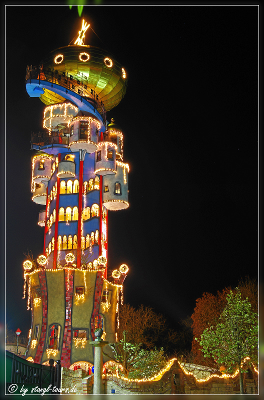 Weihnachten am Hundertwasserturm...