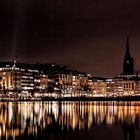 Weihnachten an der Binnenalster in Hamburg .....