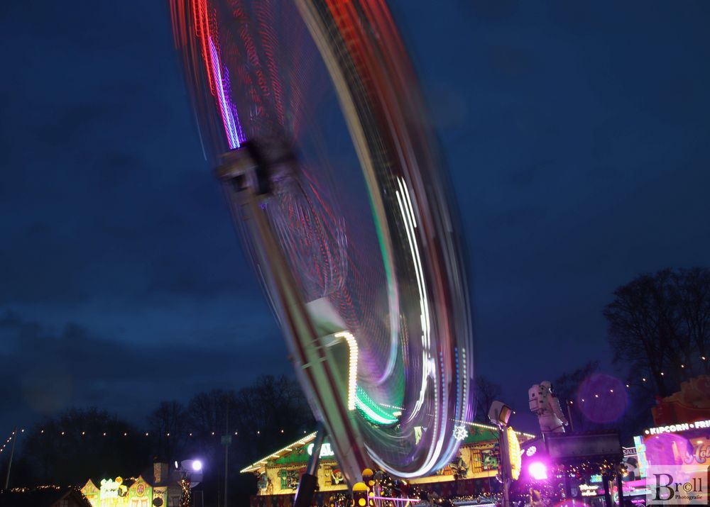 Weihnachten auf Crange - Riesenrad in voller Fahrt 1