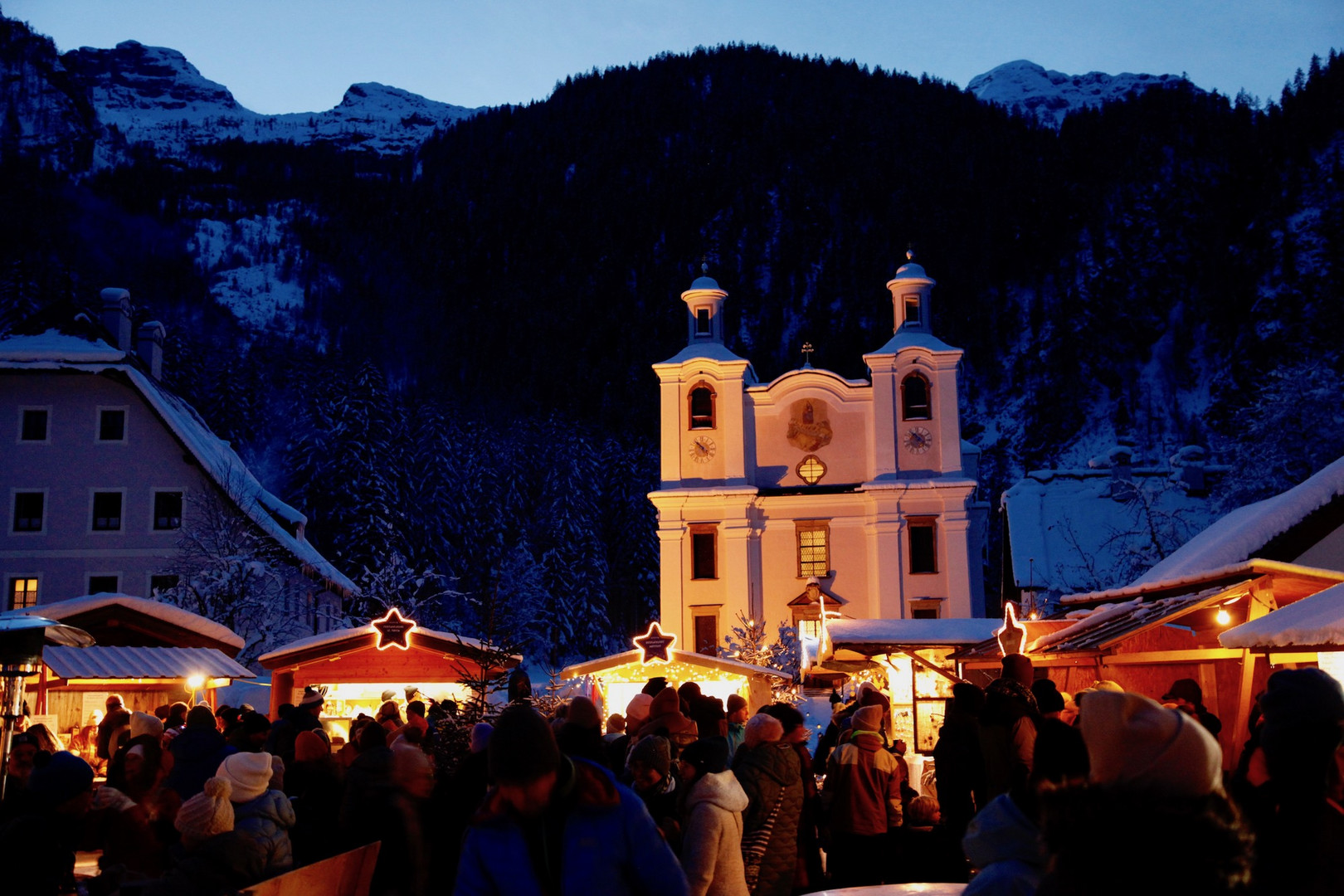 Weihnachten führt bergauf