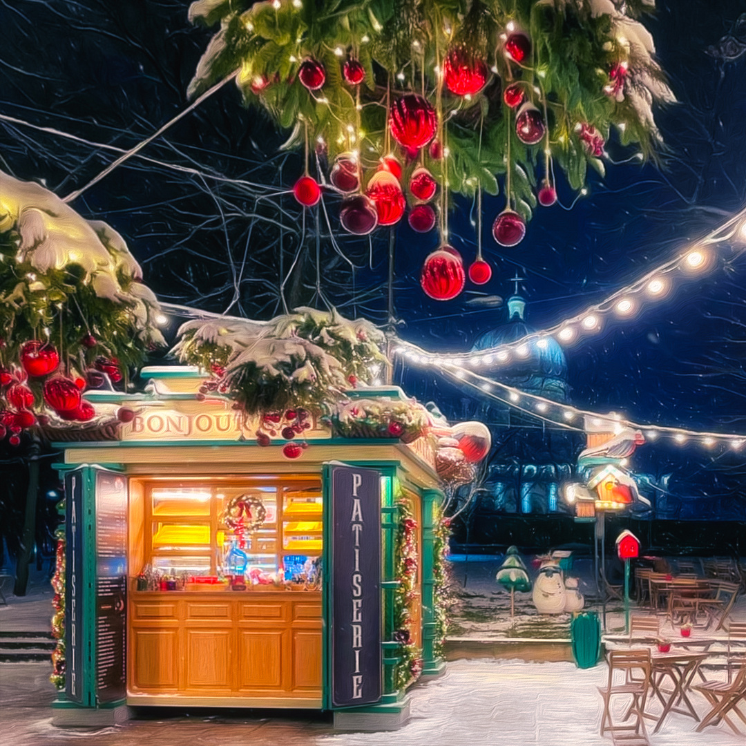 Weihnachten im Kathedralenpark Chisinau