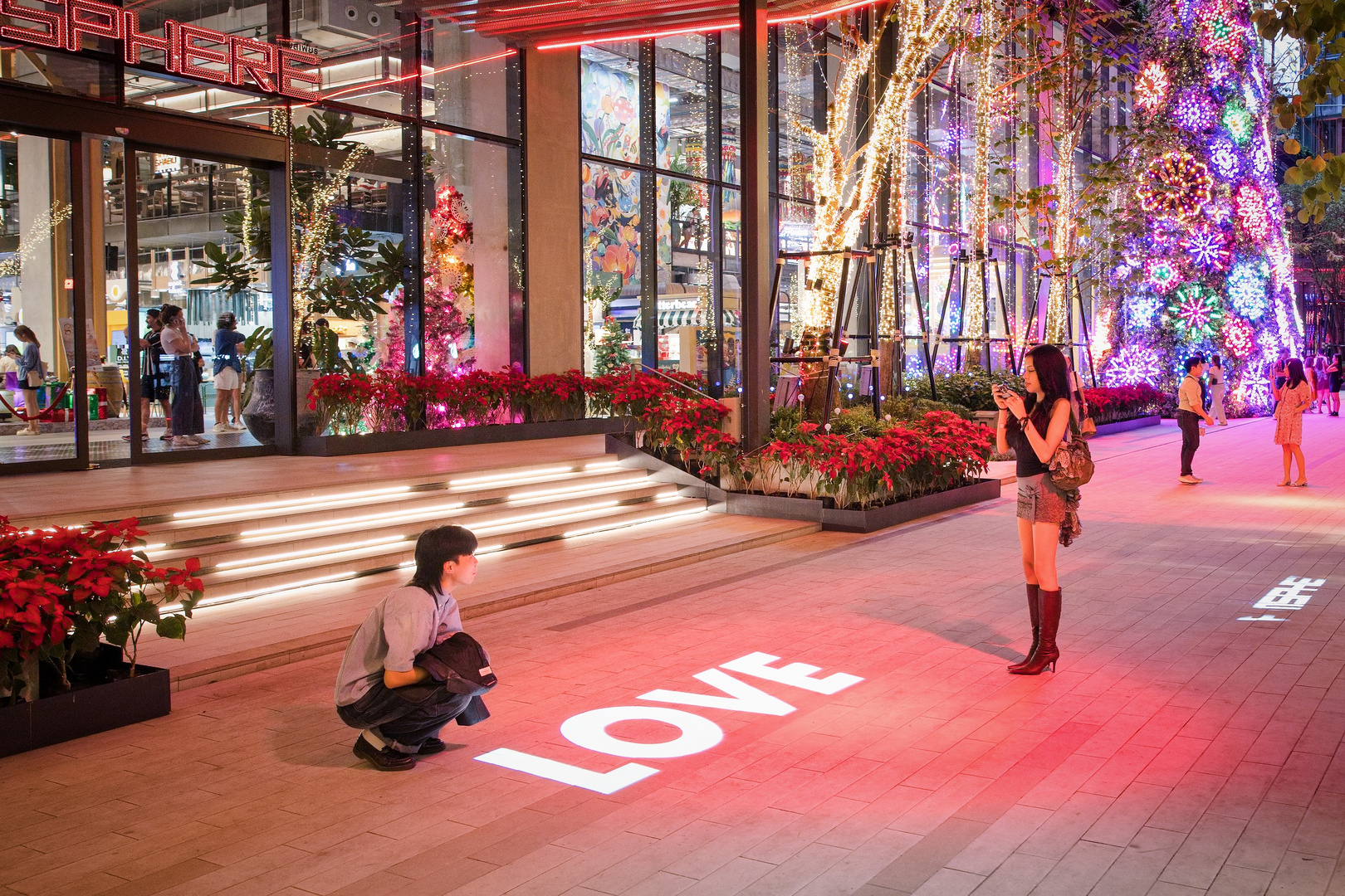 Weihnachten in Bangkok Foto & Bild streetfotografie mit menschen