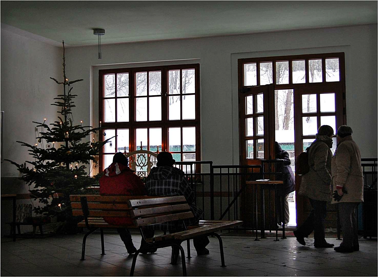 Weihnachten in der Bahnhofshalle