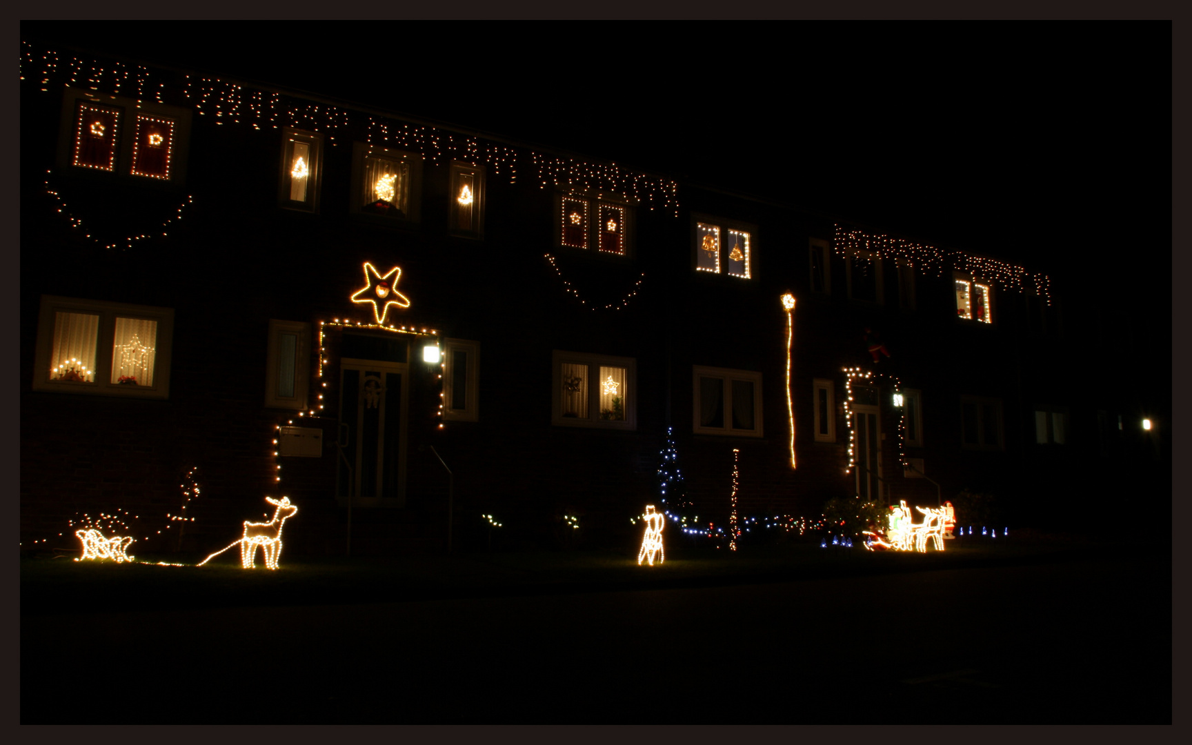 Weihnachten in der Fasanenstr. in  Krefeld.