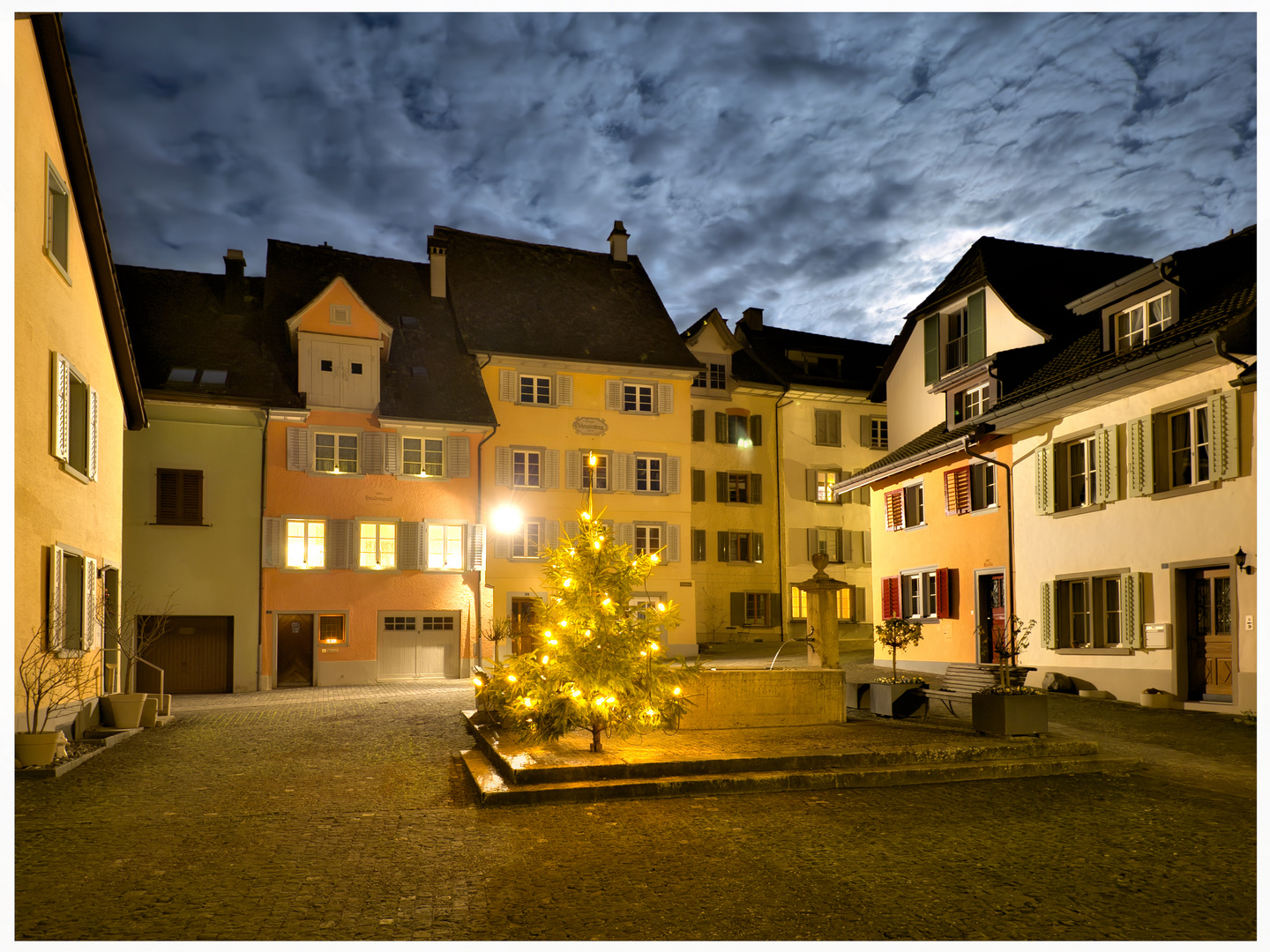 Weihnachten in Stein am Rhein (Mondlicht)