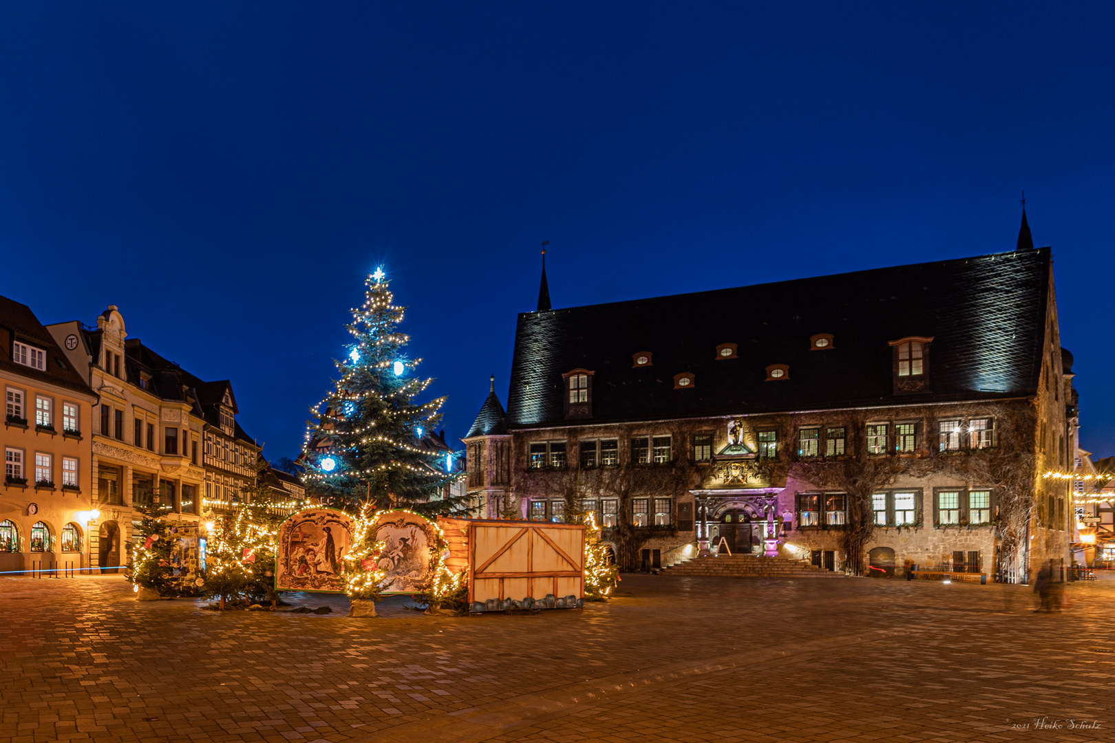 Weihnachten vor dem Quedlinburger Rathaus