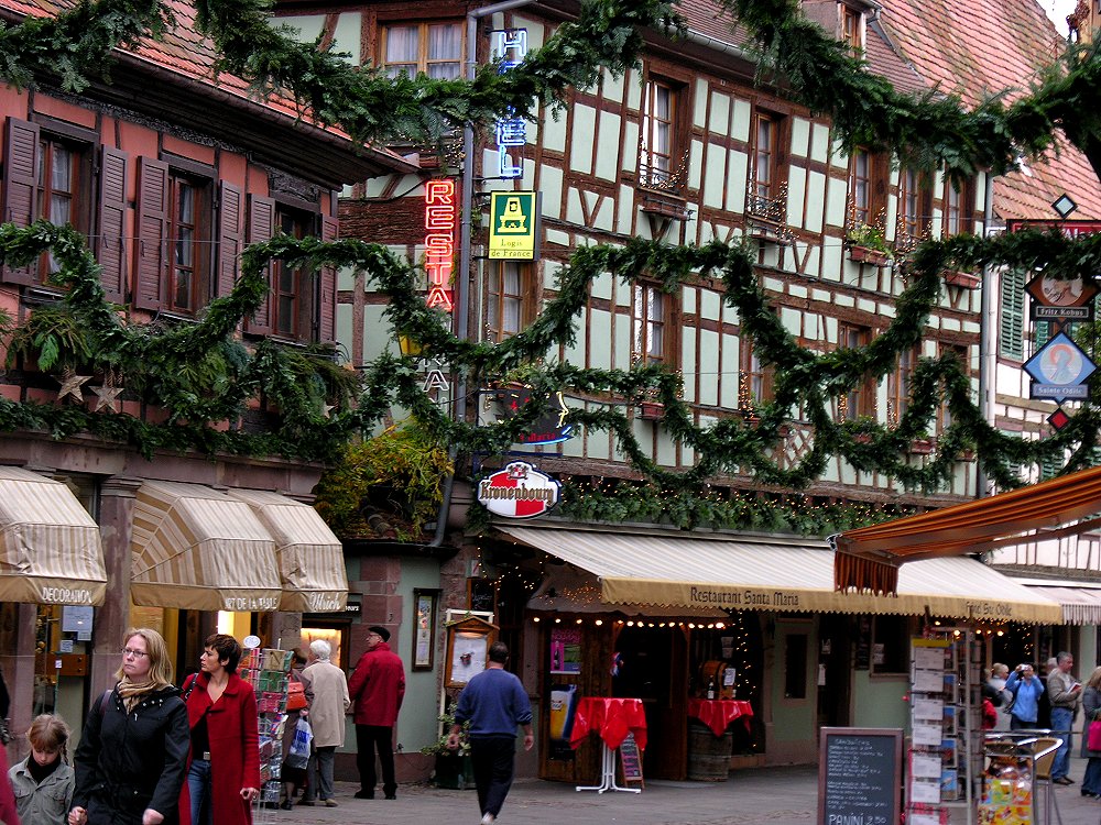 Weihnachtenstimmung in Obernai (Oberehnheim), Elsass