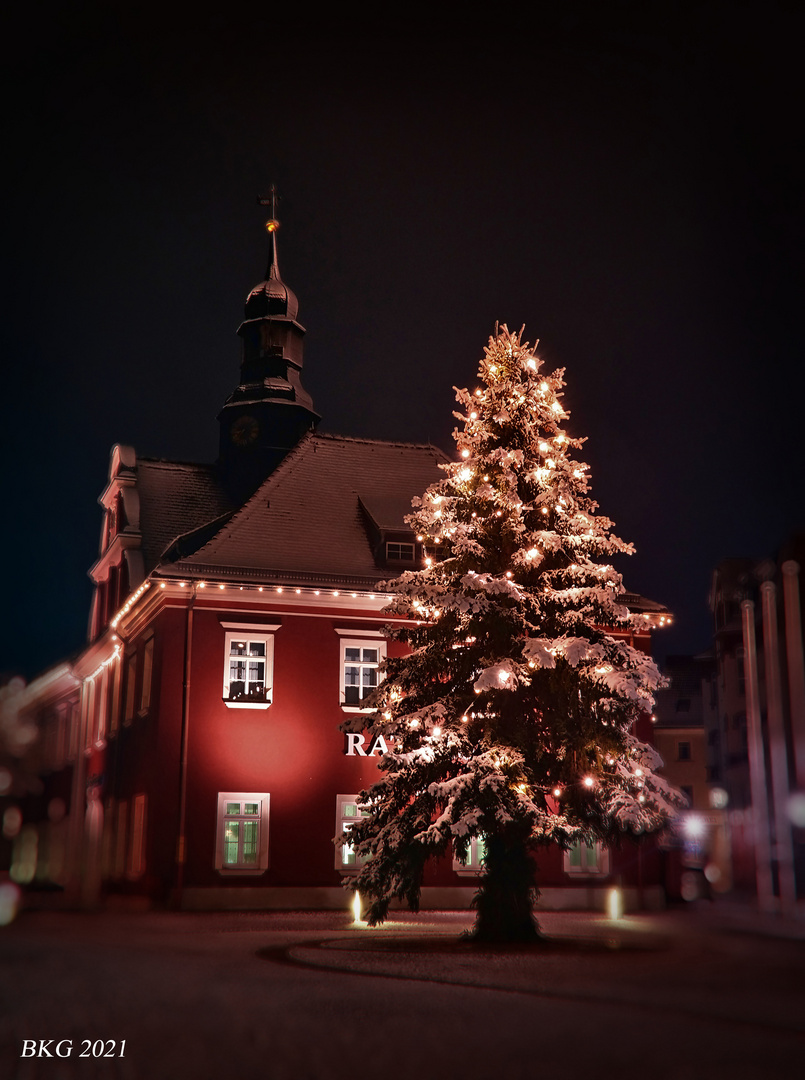 Weihnachtlich am Rathaus Ronneburg 