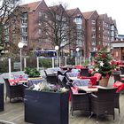 Weihnachtliche Außengastromie in Münster