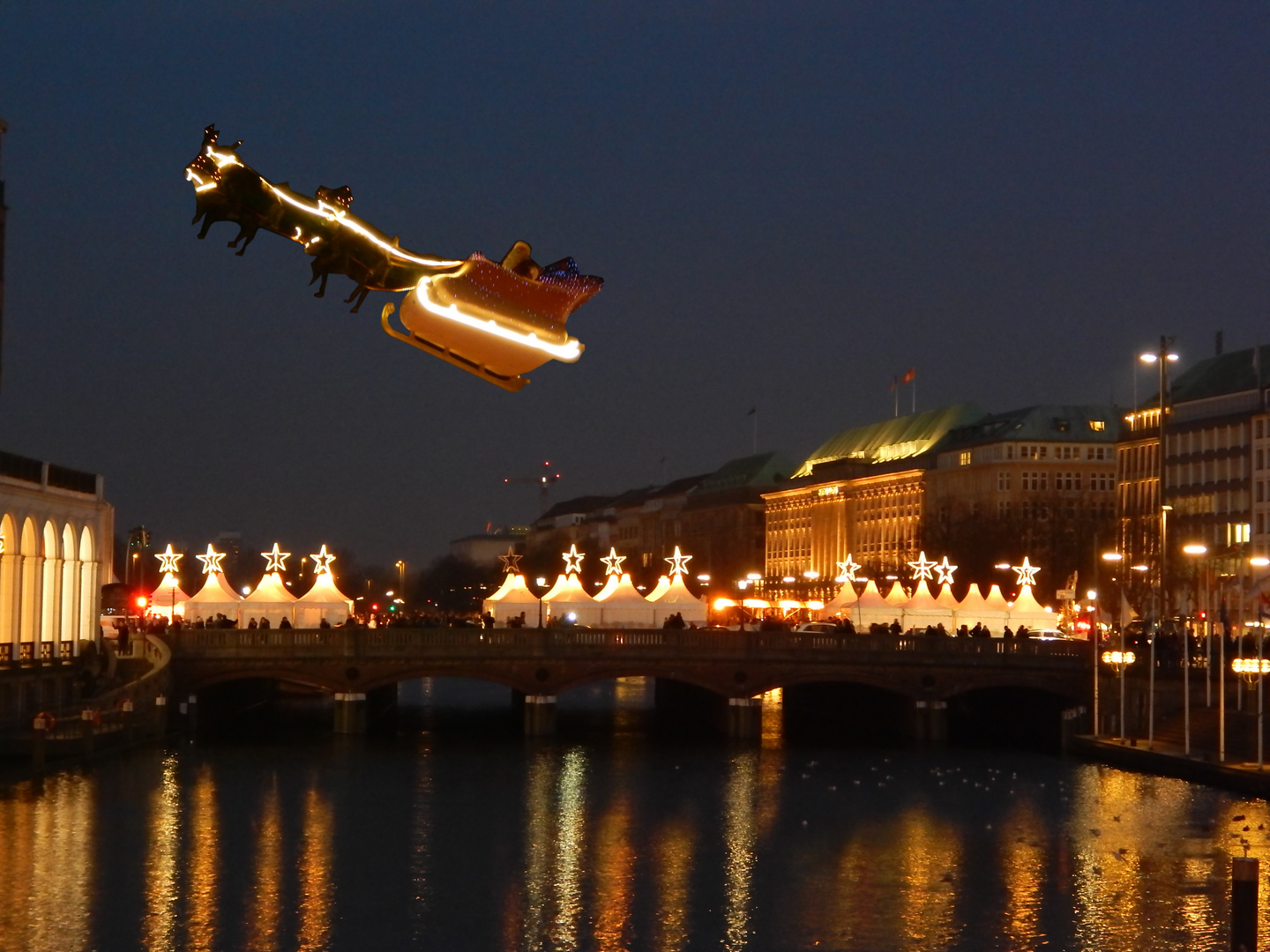 Weihnachtliche Lichtspiele