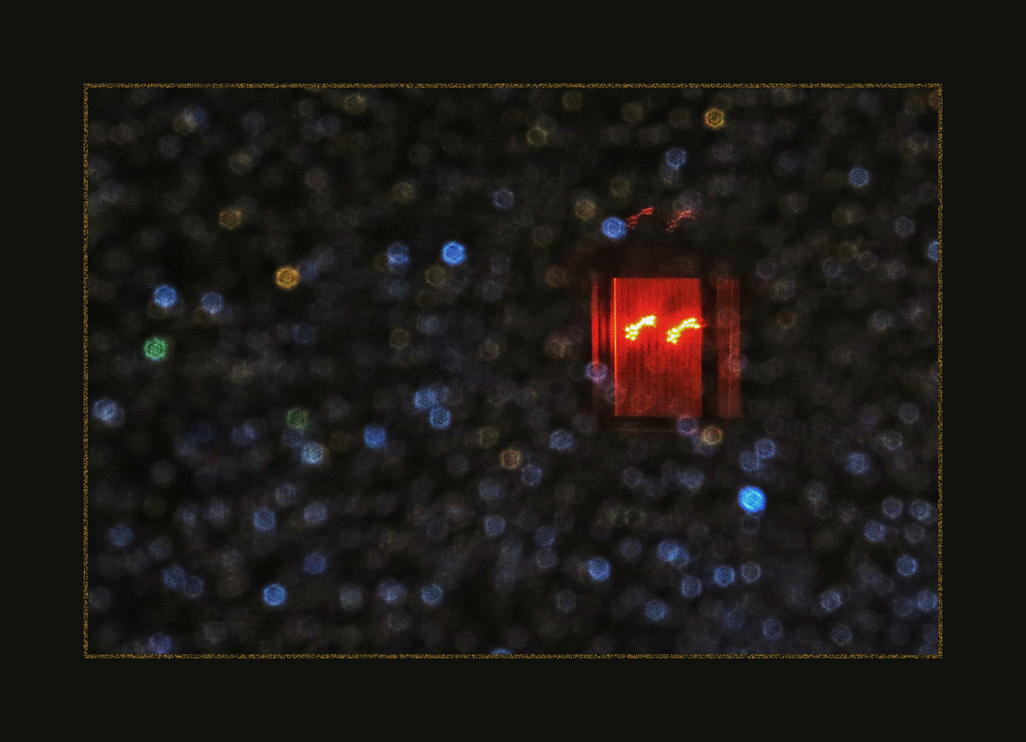 weihnachtliche Regentropfen, die an unser Fenster klopfen... ;-)