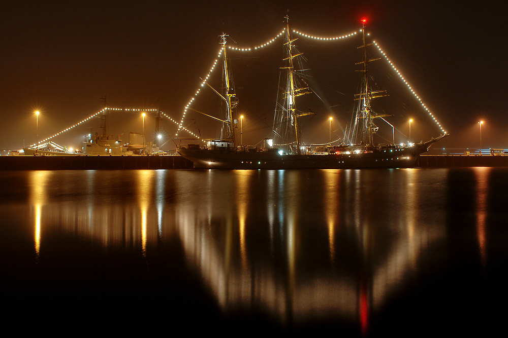 Weihnachtliche Stimmung im Tirpitzhafen