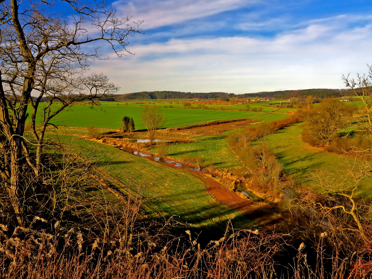 Weihnachtlicher Blick ins Land