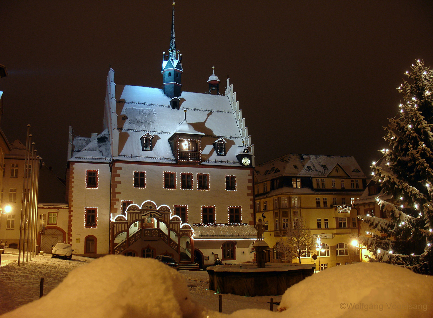 Weihnachtlicher Markt in Pößneck