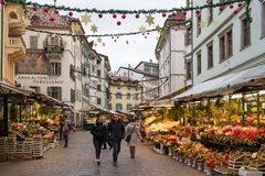 Weihnachtlicher Obstmarkt