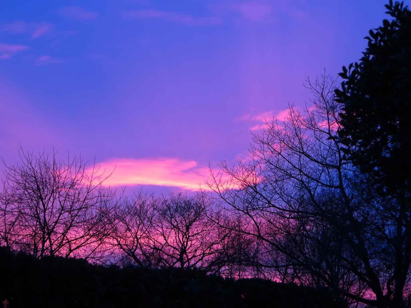 Weihnachtlicher Sonnenuntergang 2013