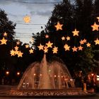 Weihnachtlicher Springbrunnen