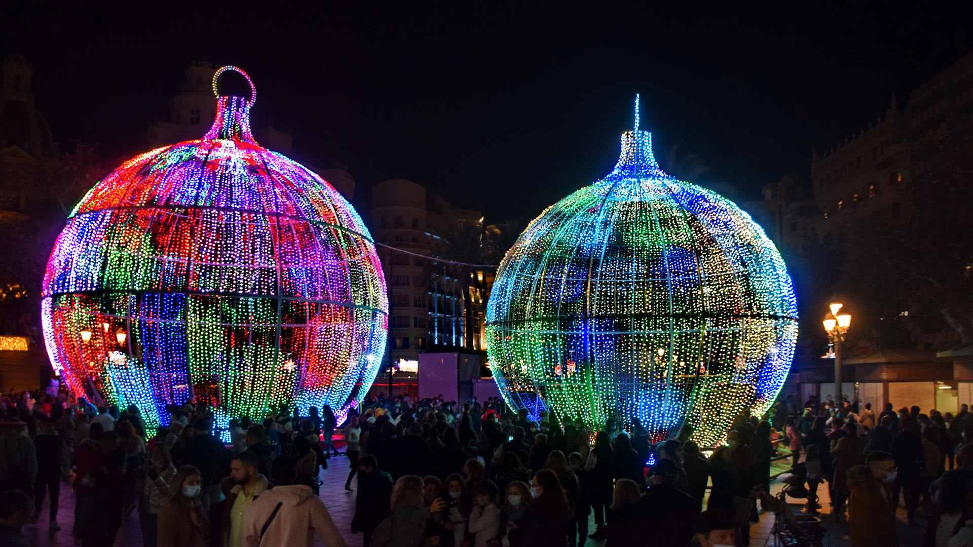 Weihnachtliches Ambiente in Valencia