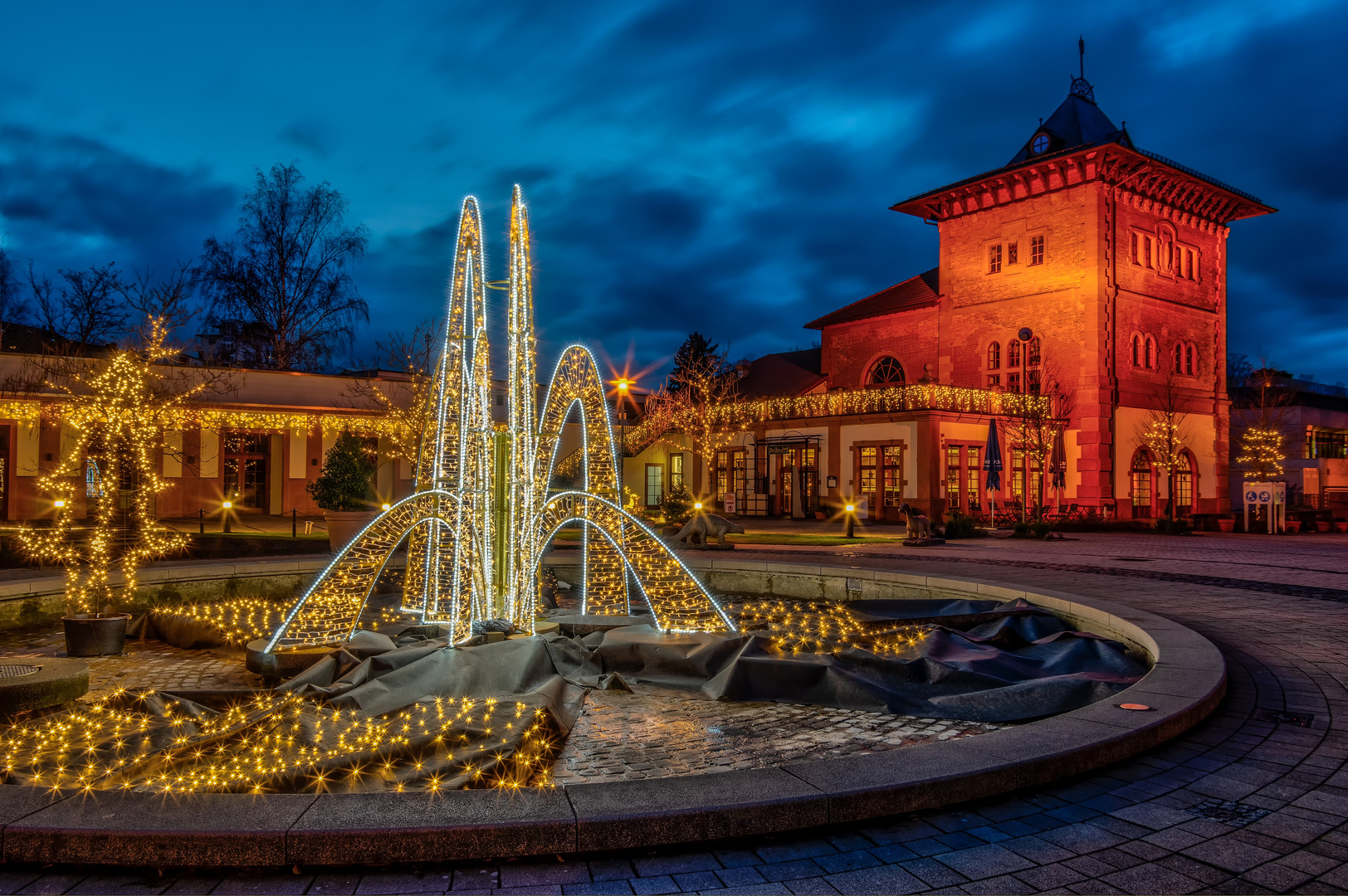 Weihnachtliches Brauhaus