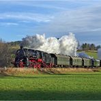 Weihnachtliches Dampflokzug Posing