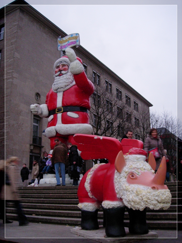 Weihnachtliches Empfangskomitee