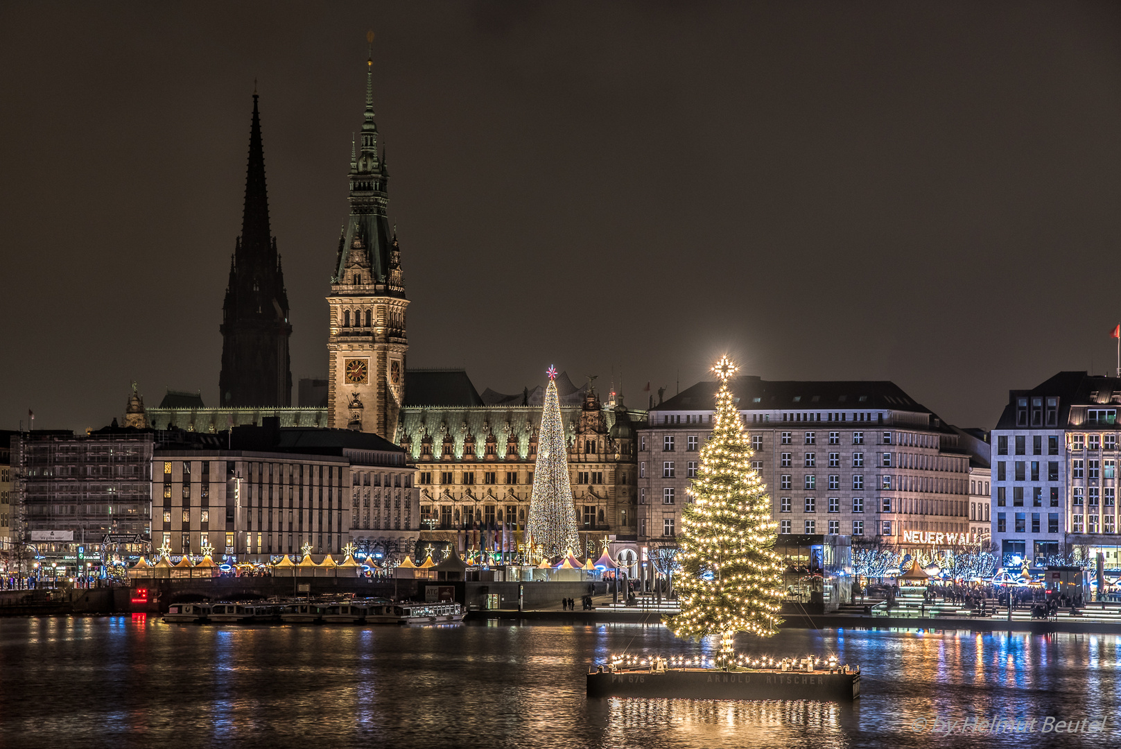 Weihnachtliches Hamburg - Alstertanne