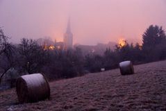 Weihnachtliches Kastellaun im Nebel