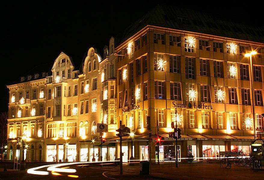 weihnachtliches Kaufhaus Leffers in Bonn