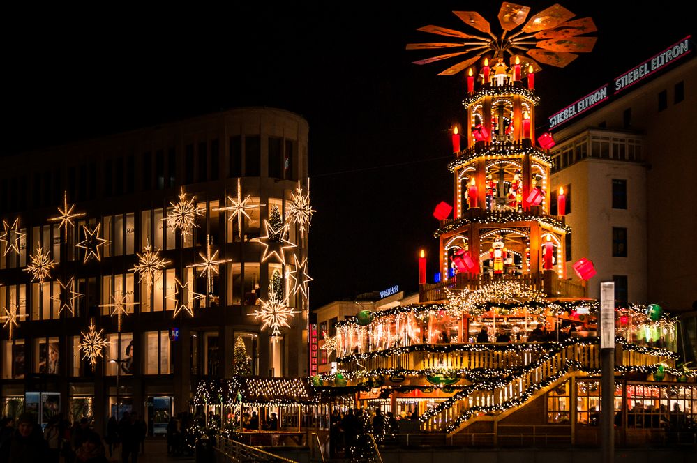 weihnachtliches Kröpcke III Hannover Foto & Bild architektur