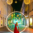 Weihnachtliches Lightpaining in Straubing