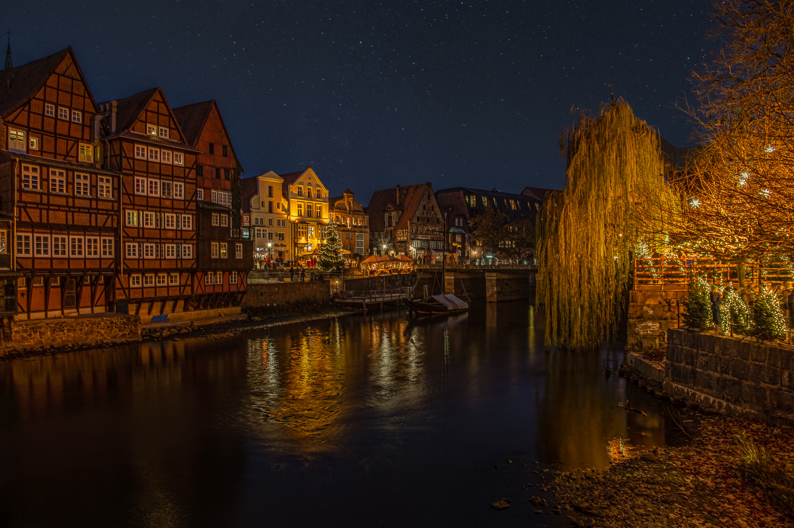 Weihnachtliches Lüneburg - Blick zum Stintmarkt