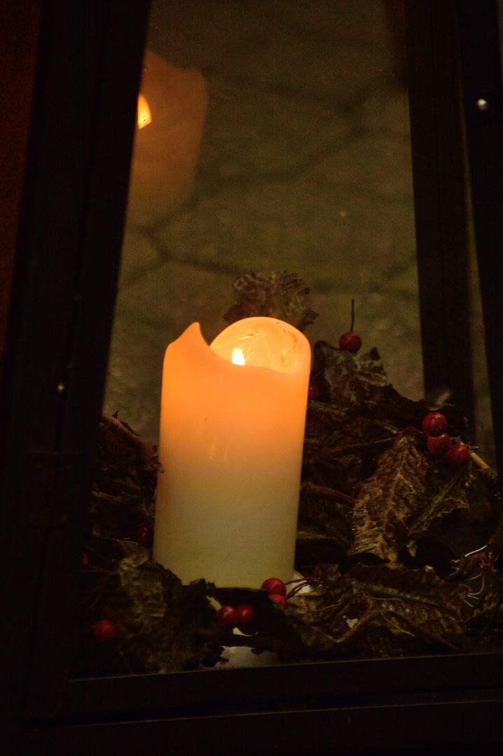 weihnachtliches Straßenlicht