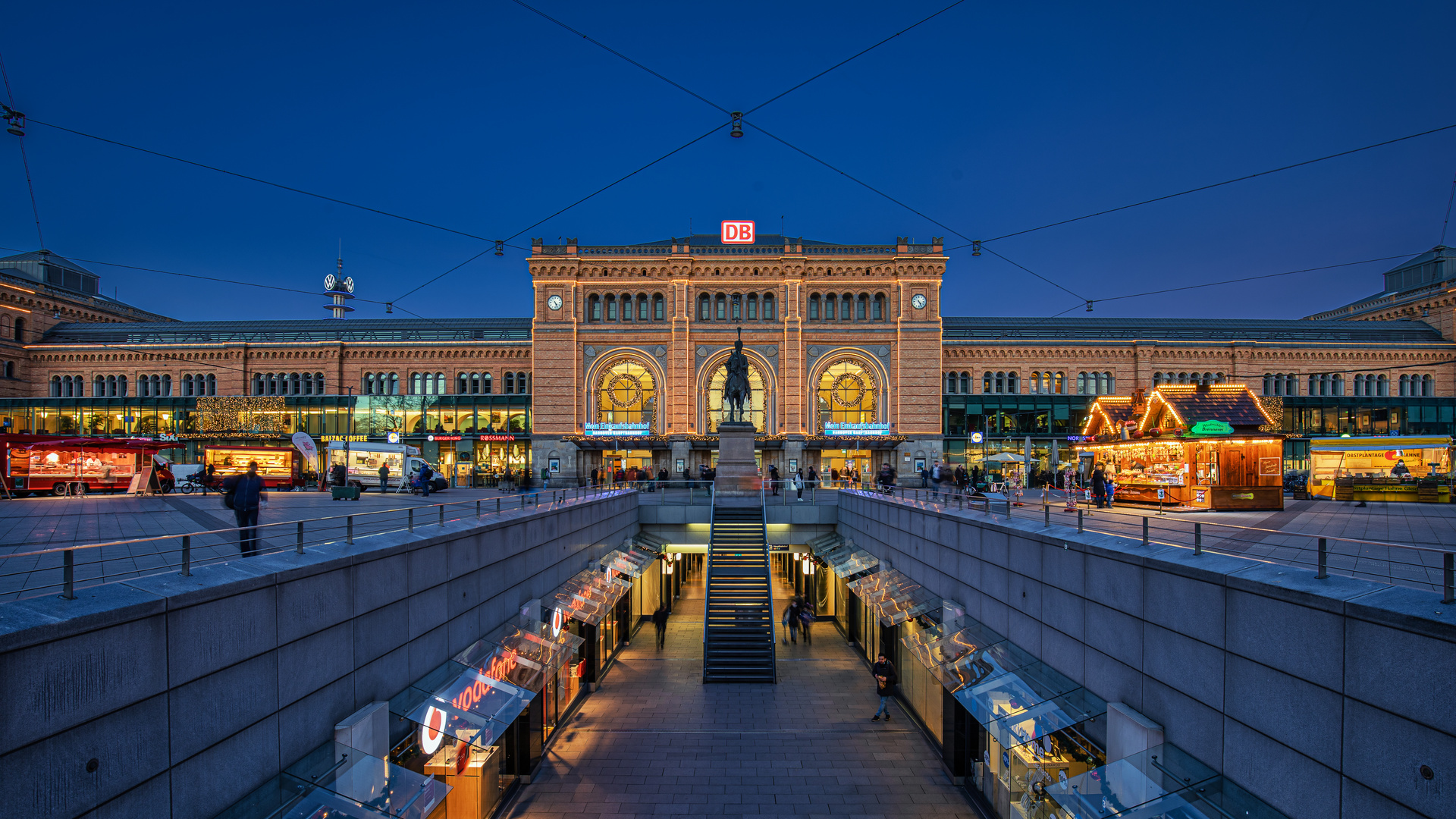 Weihnachts-Bahnhof