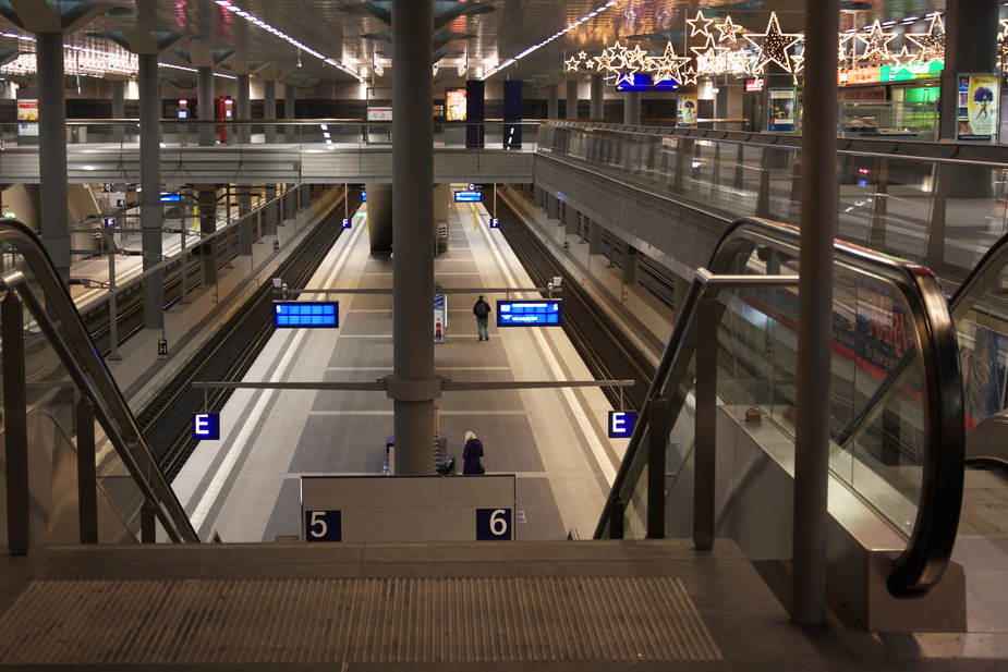 Weihnachts-Bahnhof