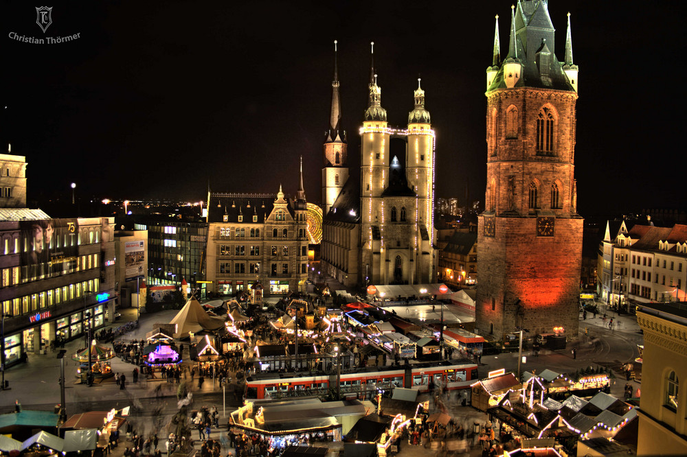 Weihnachts- markt - Marktplatz Halle/Saale