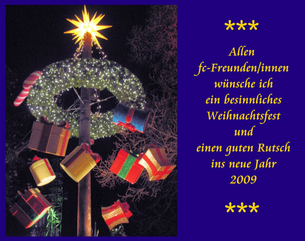 Weihnachts- und Neujahrsgrüße