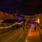 Weihnachtsausklang am Heumarkt am Abend