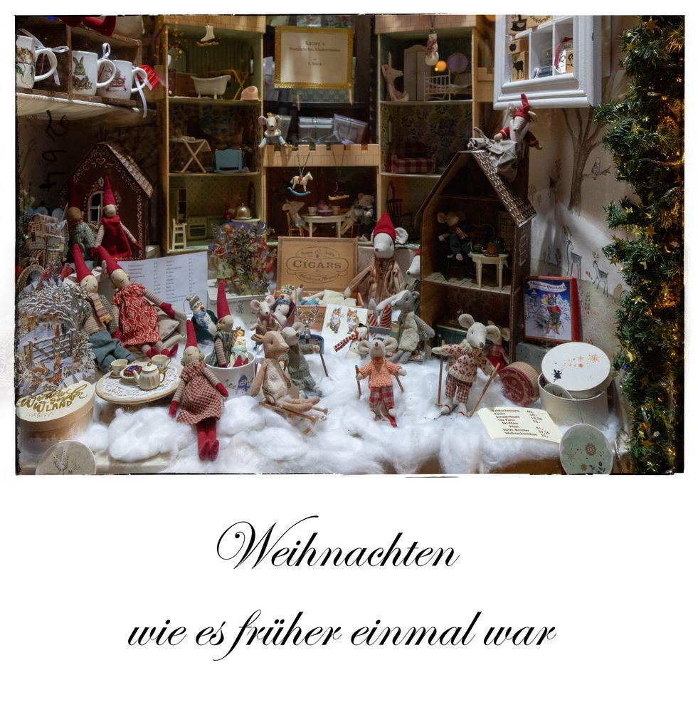 Weihnachtsauslage