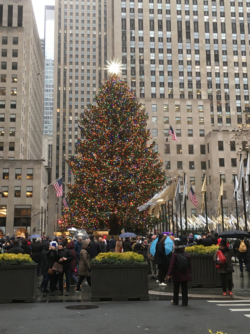 Weihnachtsbaum am Rockefeller-Center