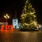 Weihnachtsbaum auf dem Marktplatz