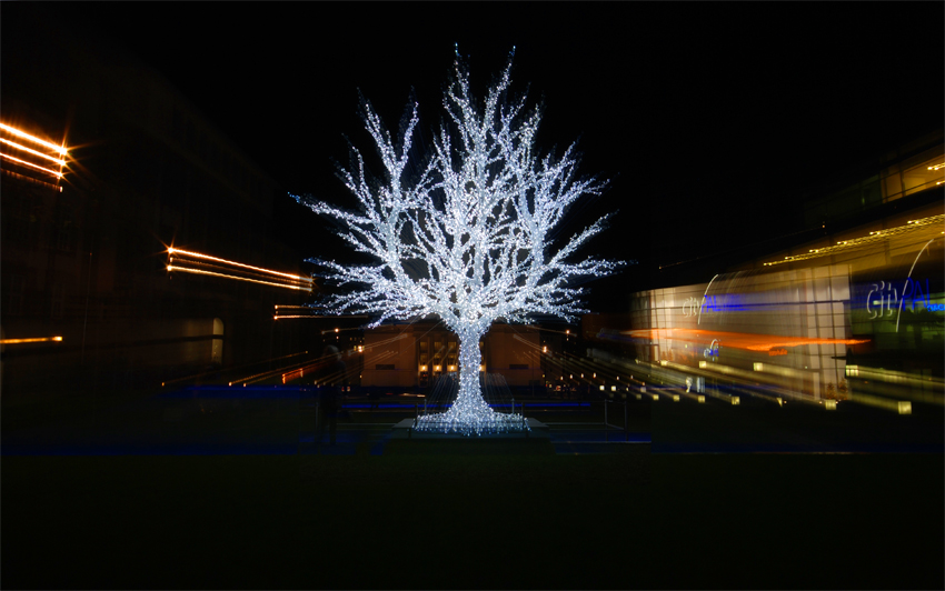 Weihnachtsbaum der Stadt Duisburg. Fröhliche Weihnachten...