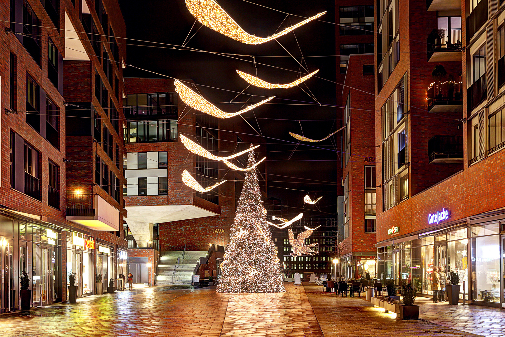 Weihnachtsbaum Hafencity